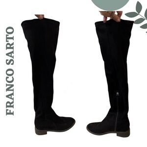 Franco Sarto Black Over The Knee Boots | Stretch | Sz 7